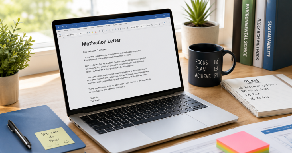 Professional Nigerian job seeker writing a modern CV on a laptop”